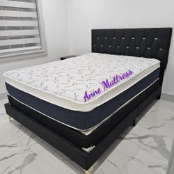 NEW QUEEN PILLOW TOP MATTRESS AND BOX SPRING