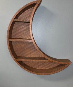 Wood Shelf Moon Decor Wall Large Crescent Shelf Home Decor 2 For 30