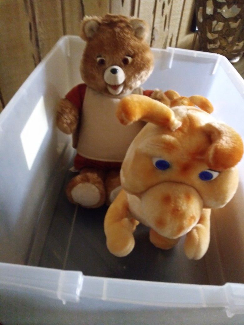 Original Teddy Ruxpin and Grubby - make an offer!