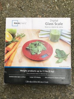 DIGITAL GLASS SCALE FOR SALE. Greate for people who want to control weight.