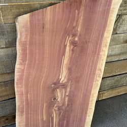 Live Edge Cedar Wood Slab For Sale