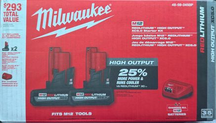 M12 5.0 high output battery kit