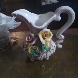 Italian Porcelain Pitcher 