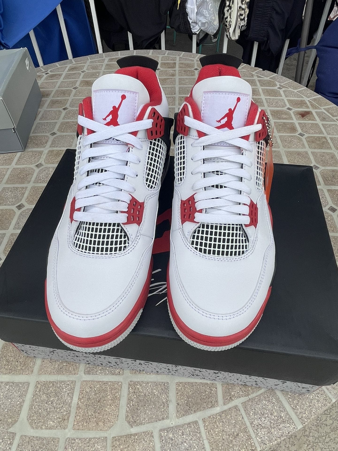 Fire Red Jordan 4s