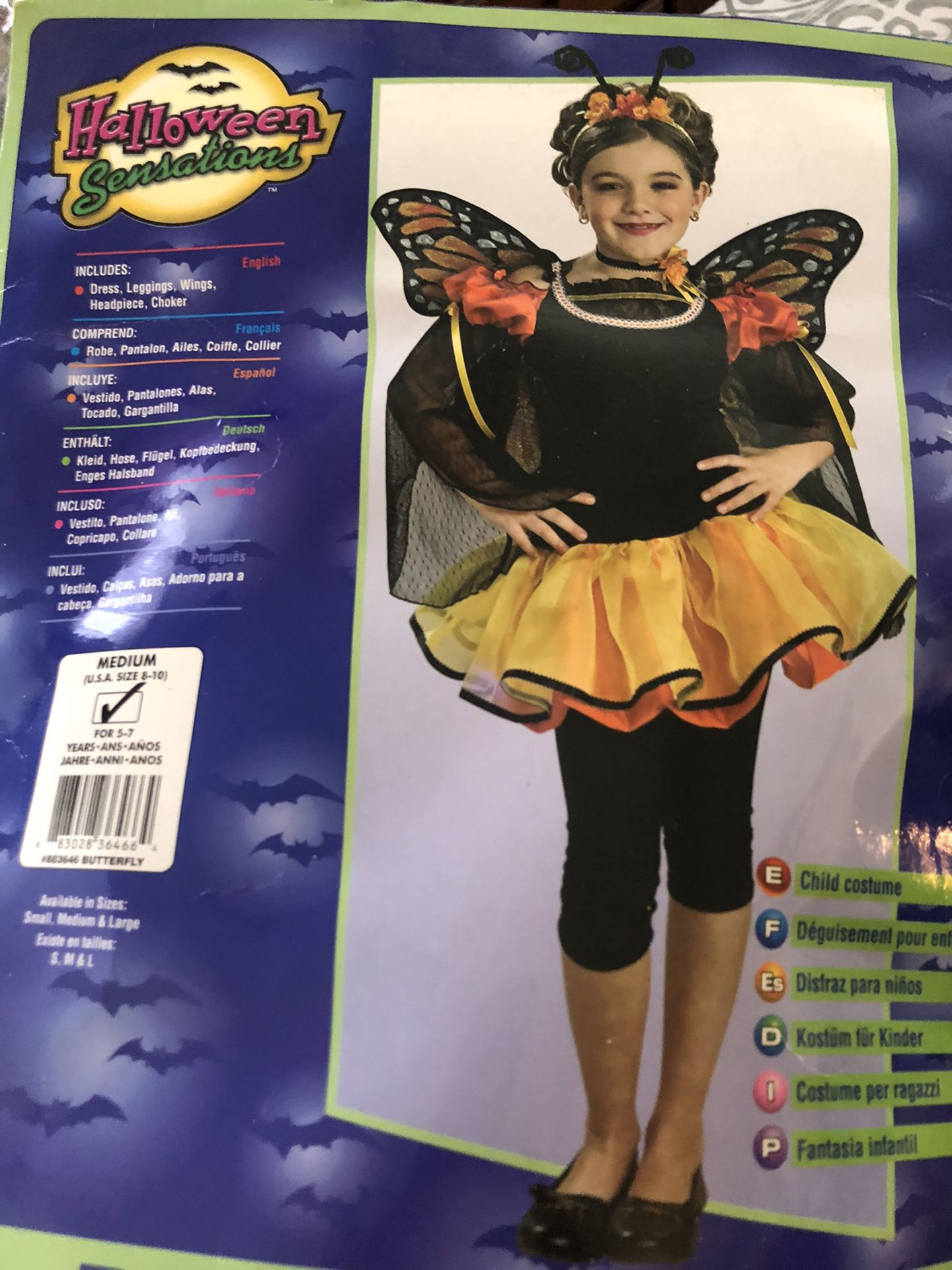Girls butterfly costume