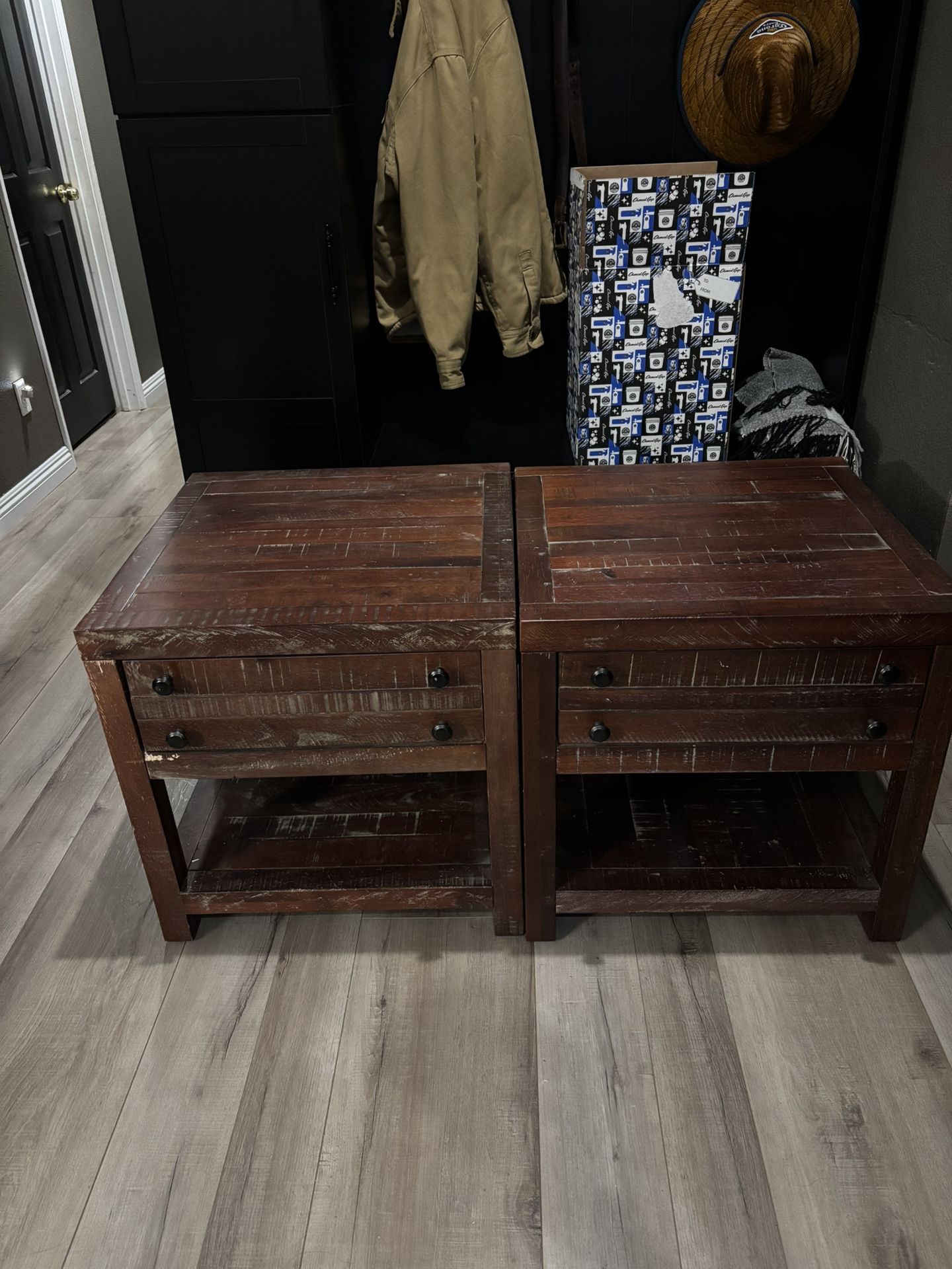 Tyler Wood End Table With Storage