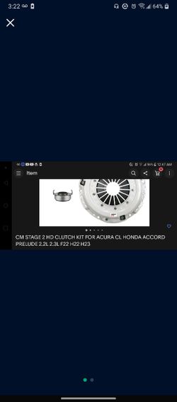 Prelude, Accord, CL Stage 2 Clutch