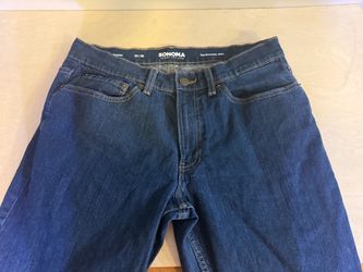 Sonoma Everyday Men’s Jeans 33x32 Regular Fit Dark Wash Denim