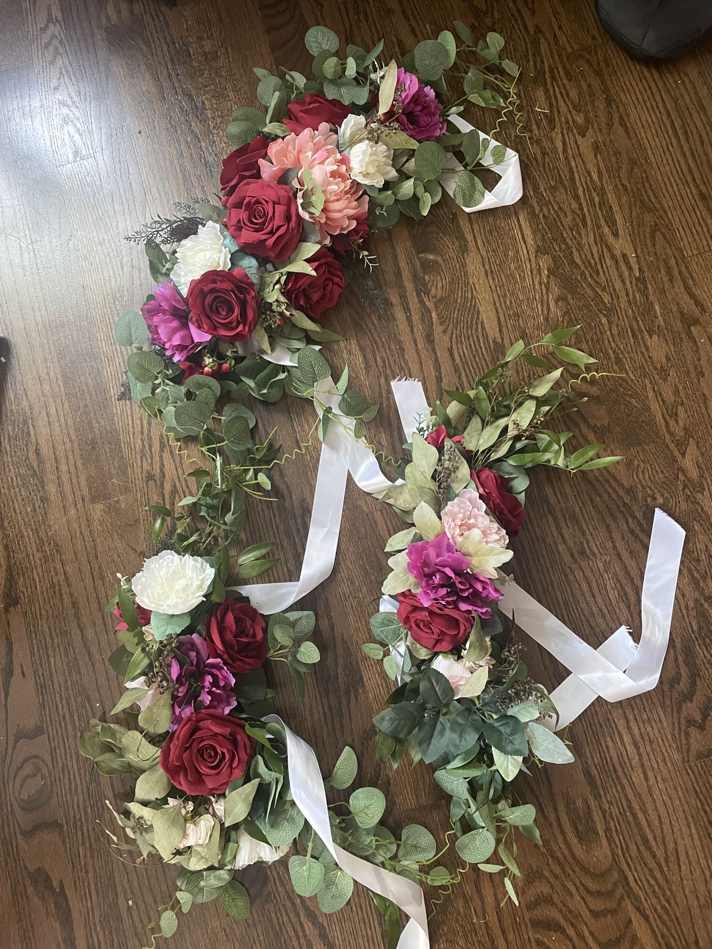 3 Piece Flowers Set Wedding Arch Altar