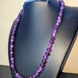 New Gorgeous 260 Carat TW Natural Amethyst Necklace