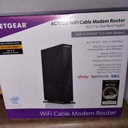 NIB Netgear  Wifi Cable Modem Router  $25