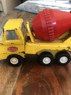 Vintage Tonka Cement Mixer Truck 1970s Rotating Concrete Mixer