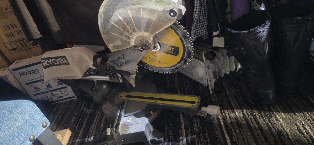 ryobi miter saw with laser