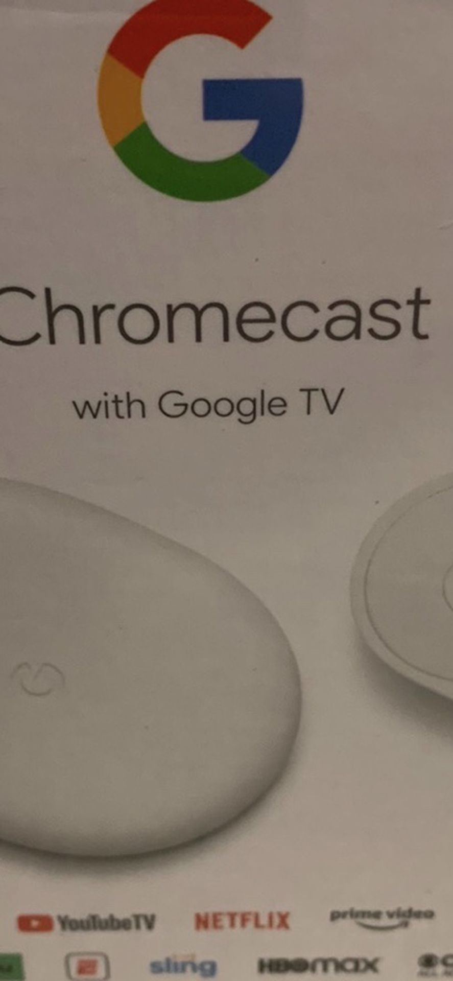 Google Chromecast with Google TV - 4K - Snow BRAND NEW SEALED