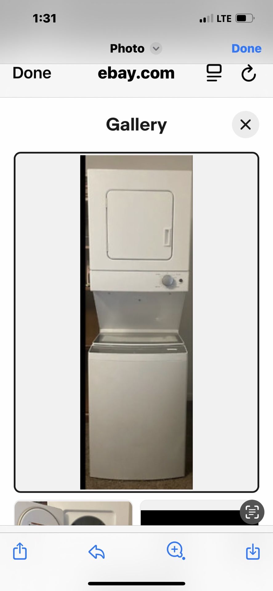 Barely Used Stacked Washer And Dryer