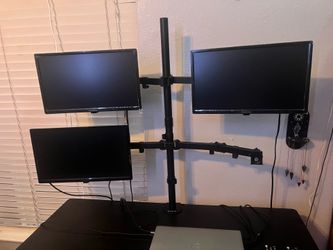 Vivo quad monitor mount w/ monitors