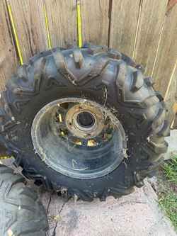 2 rear rzr wheels