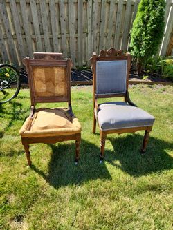 Antique Chairs w Ceramic Feet (Rollers)