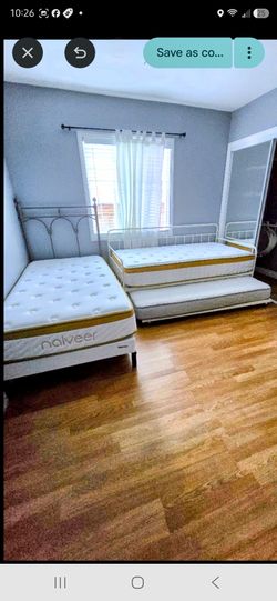 Twin bed and one is a Twin bed/ trundle