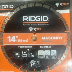 RIDGID diamond blade  14” XTR premium series.