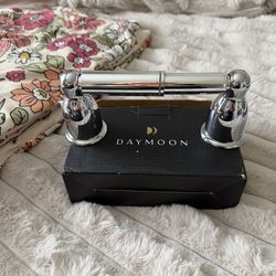 Chrome toilet paper holder