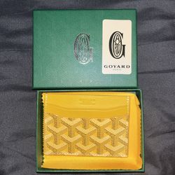 Goyard CardHolder Wallet Yellow
