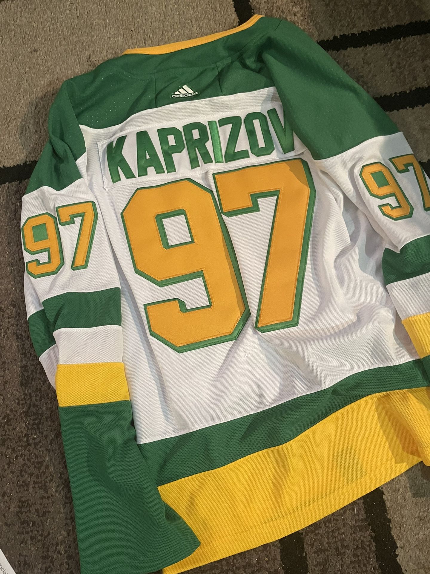 Kaprizov Authentic Wild reverse retro Adidas Jersey!