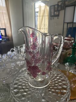Pitcher Paneled Grape Ruby Flash by WESTMORELAND