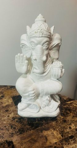 Estatua De Ganesha Blanca ELIMINADOR DE OBSTACULOS 14
