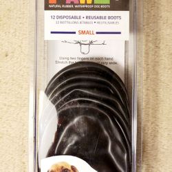 NEW! PAWZ BLACK DOG BOOTS Small 8 Pack

