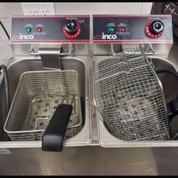 Deep fryer, electric double 16 Lb capacity oil 