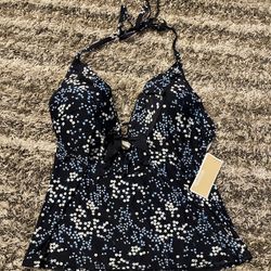 Michael Kors Floral Bathing Suit Top