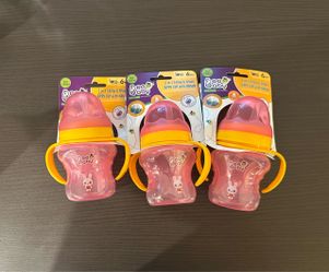 (3) BeeBaby 2-in-1 Straw & Spout Sippy Cup – Set of 3