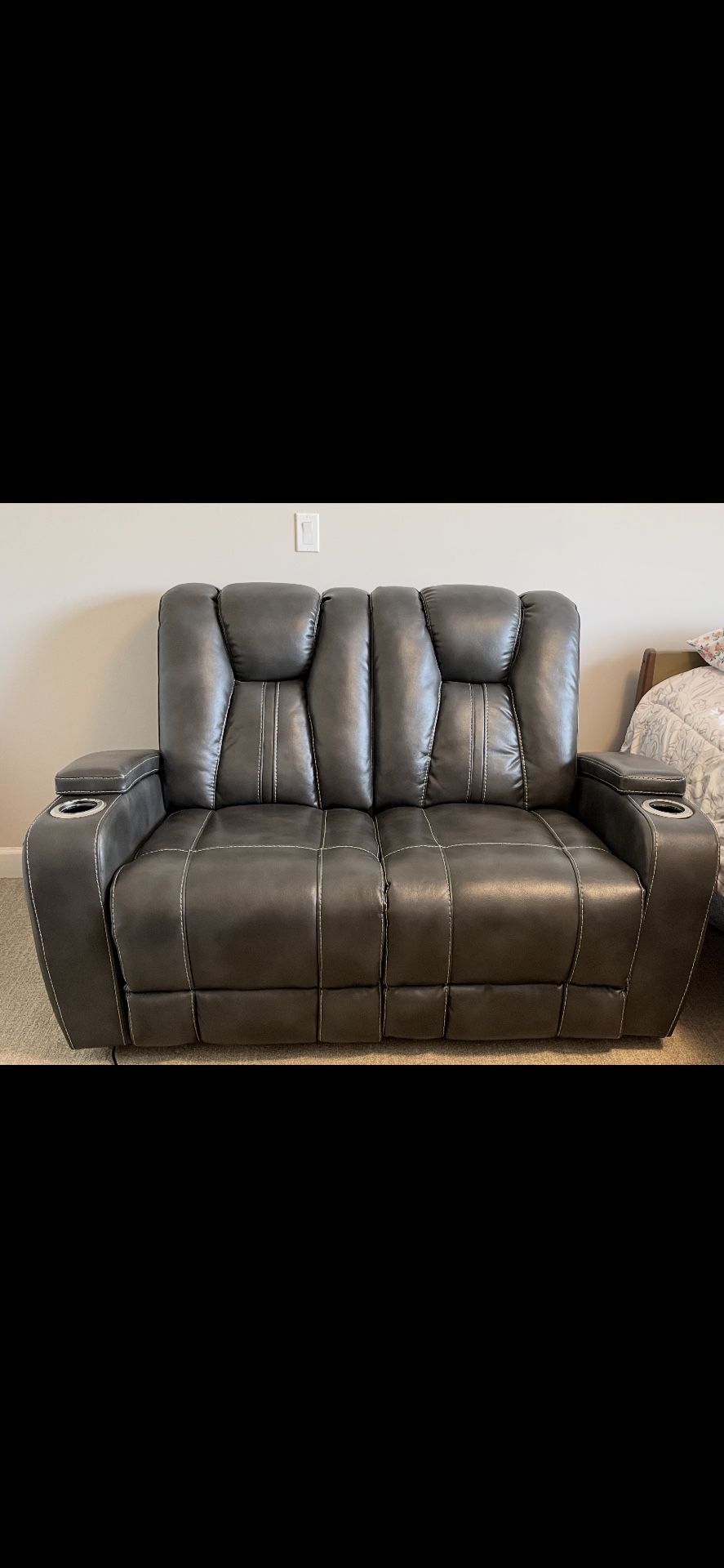 Leather Sofa, Loveseat, Electric!