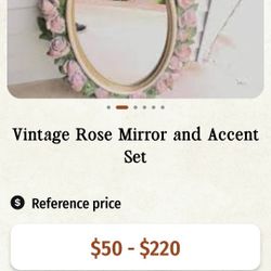 Vintage Rose Mirror 