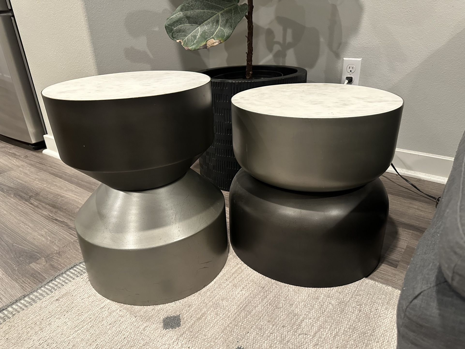 Modern Geometric CB2 End Tables
