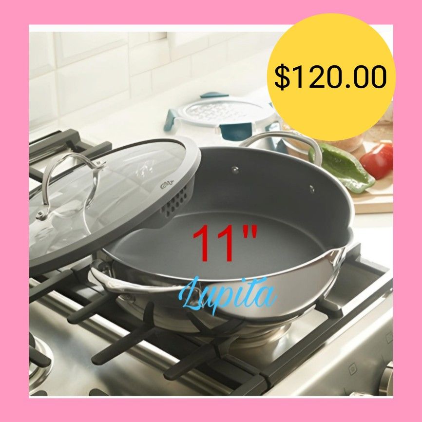 Princess House HERITAGE® SIGNATURE
Sartén de 11" antiadherente con tapa coladora
10609