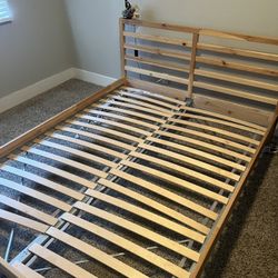 IKEA Queen Wooden bed-frame 