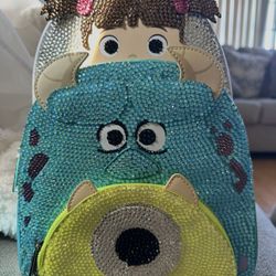 Loungefly Disney Pixar Monsters Inc Boo Mike Sully Cosplay Womens Double Strap Shoulder Bag Purse 