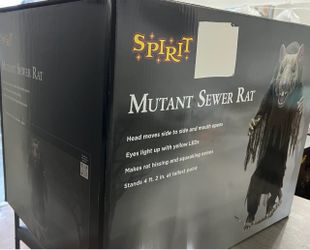 Mutant Sewer Rat 4.2 FT Animatronic NEW IN BOX - $200
