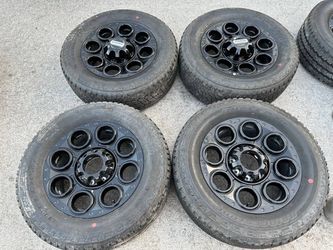 New 20” Ford Black Wheels and Tires 20” Rims F250 Rines con llantas