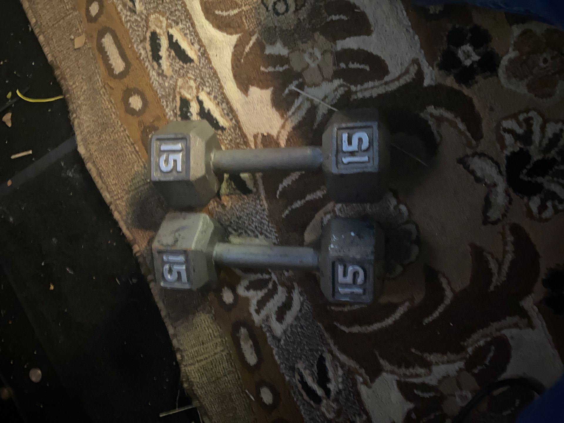 2 piece dumbbell set (15 Lbs)