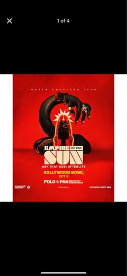 Empire of the Sun - Ask That God: Afterlife North American Tour Tickets Sec H Row 9 Seats 109-110