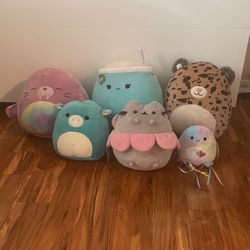 Squishmallows Pusheen boba cat jellyfish
