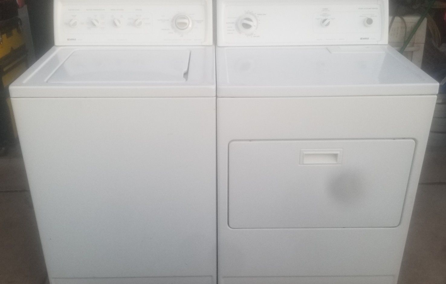 KENMORE WASHER AND ELECTRIC DRYER, CREDIT/DEBIT CARDS ACCEPTED