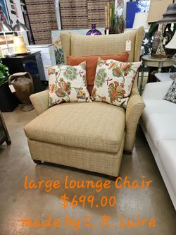 Chair Lounge Made by C.R. LaireWe are located at 2811 East Bell road. Another Time Around Furniture.