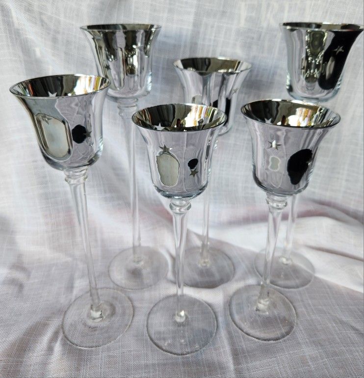 Vintage Sliver Star Tealight Holder 