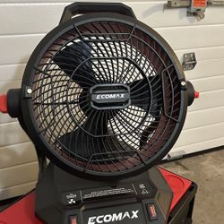 Ecomax 12” Bucket Top Misting Fan 20V - Fan Only