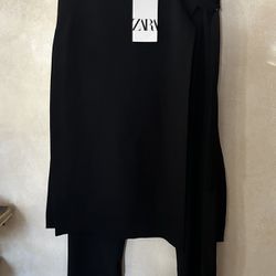 Zara Pants With Skirt 