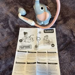 Yookidoo Baby Bath Shower Head - Elephant Water Pump with Trunk Spout Rinser - Control Water Flow from 2 Elephant Trunk Knobs for Maximum Fun in Tub o